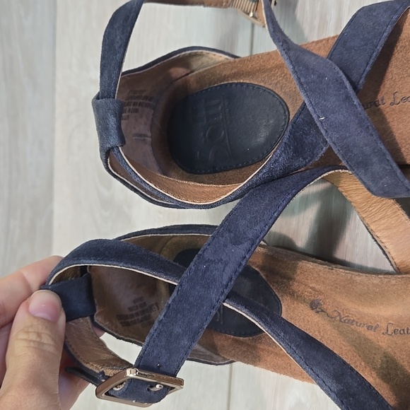 Sofft Women Suede Open Toe Wedge Sandals Shoes Sz 8.5M - Picture 5 of 11